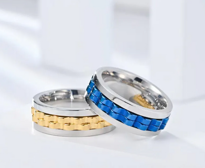 Titanium Spinner Fidget Ring for Men